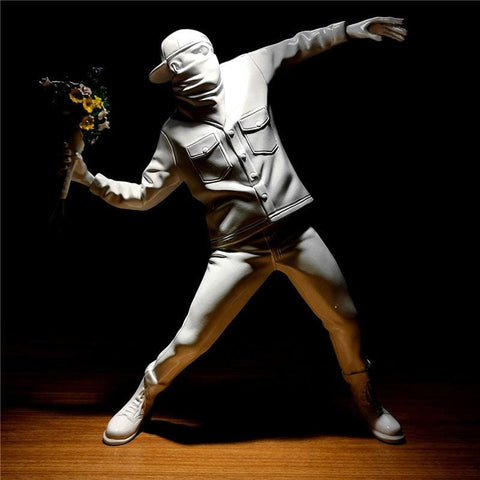 Scultura Contemporanea<br> Bombardiere floreale di Banksy