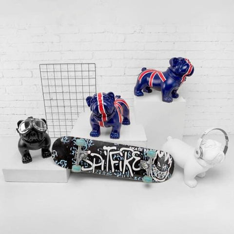 Statua del cane<br> Bulldog Regno Unito 42 cm