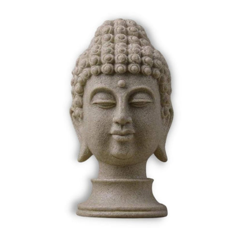 Scultura moderna della testa<br> di Pietra del Buddha 33 cm
