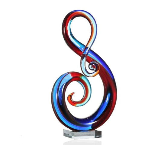 Scultura moderna<br> Design in vetro multicolore