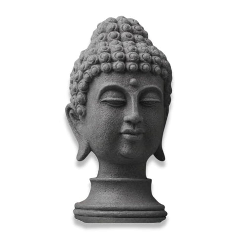 Scultura moderna della testa<br> di Pietra del Buddha 33 cm