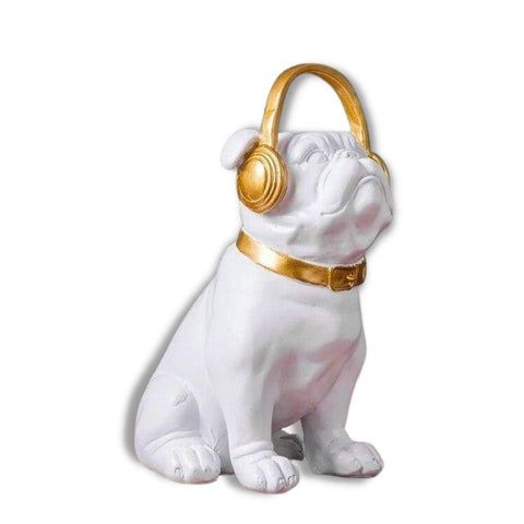 Statua del bulldog<br> Cuffia inglese 21 cm