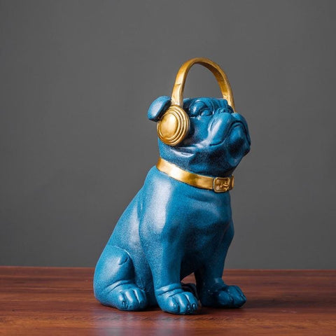 Statua del bulldog<br> Cuffia inglese 21 cm