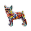 Statua del bulldog<br> Multicolor 28 cm