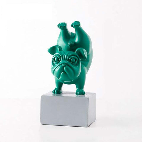 Statua del bulldog<br> Yoga 23 cm