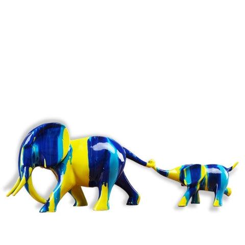 Statua decorativa dell'elefante<br> Famiglia