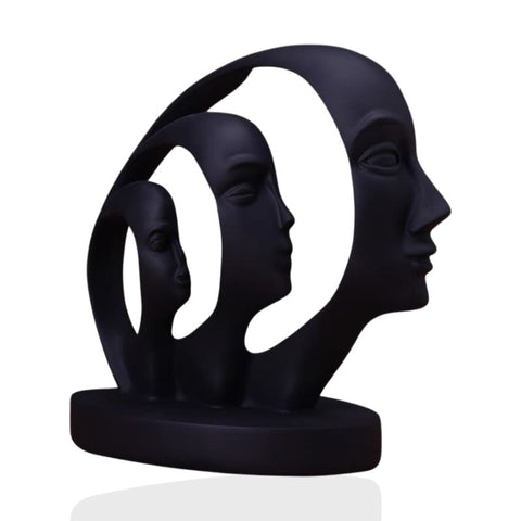 Statua dell'uomo<br> Trio di volti astratti