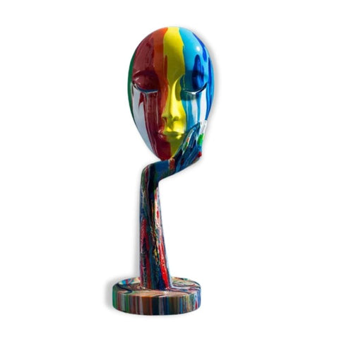 statue masque visage