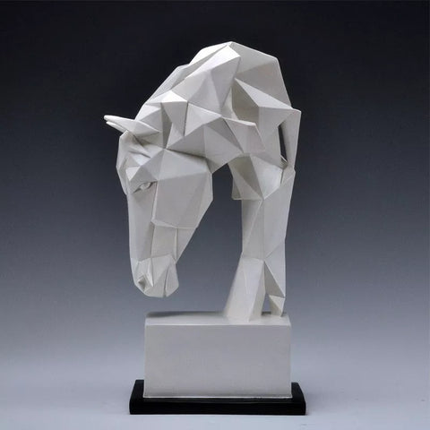 Statua della testa di cavallo<br> Origami