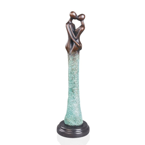 statuette bronze couple